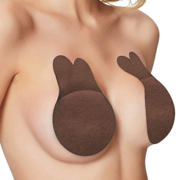 Lift & Stick Adhesive Stick On Bra Breast Lifts (Brown)