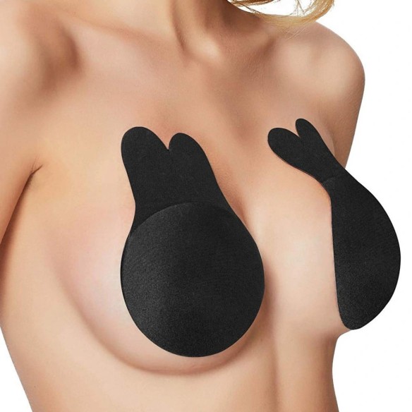 Lift & Stick Adhesive Stick On Bra Breast Lifts (Black)