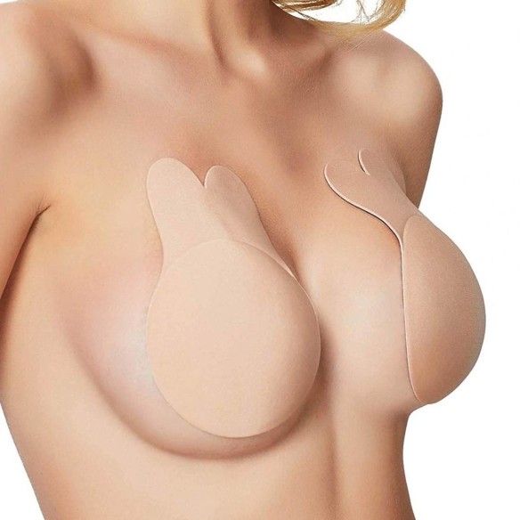 Luxury Ready-To-Go Stick On Bra Breast Lifts (Beige)